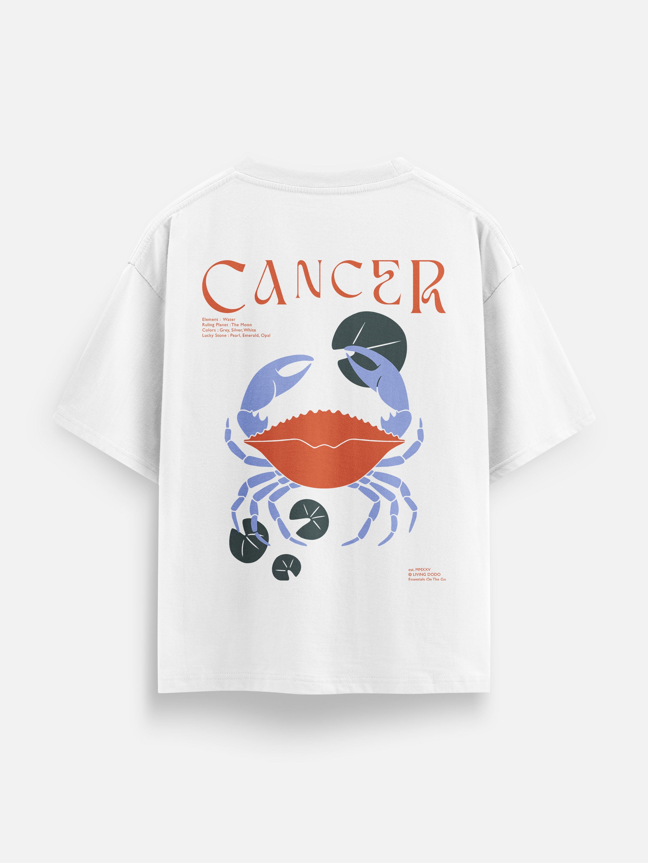 Cancer - Zodiac Men Oversized T-Shirt