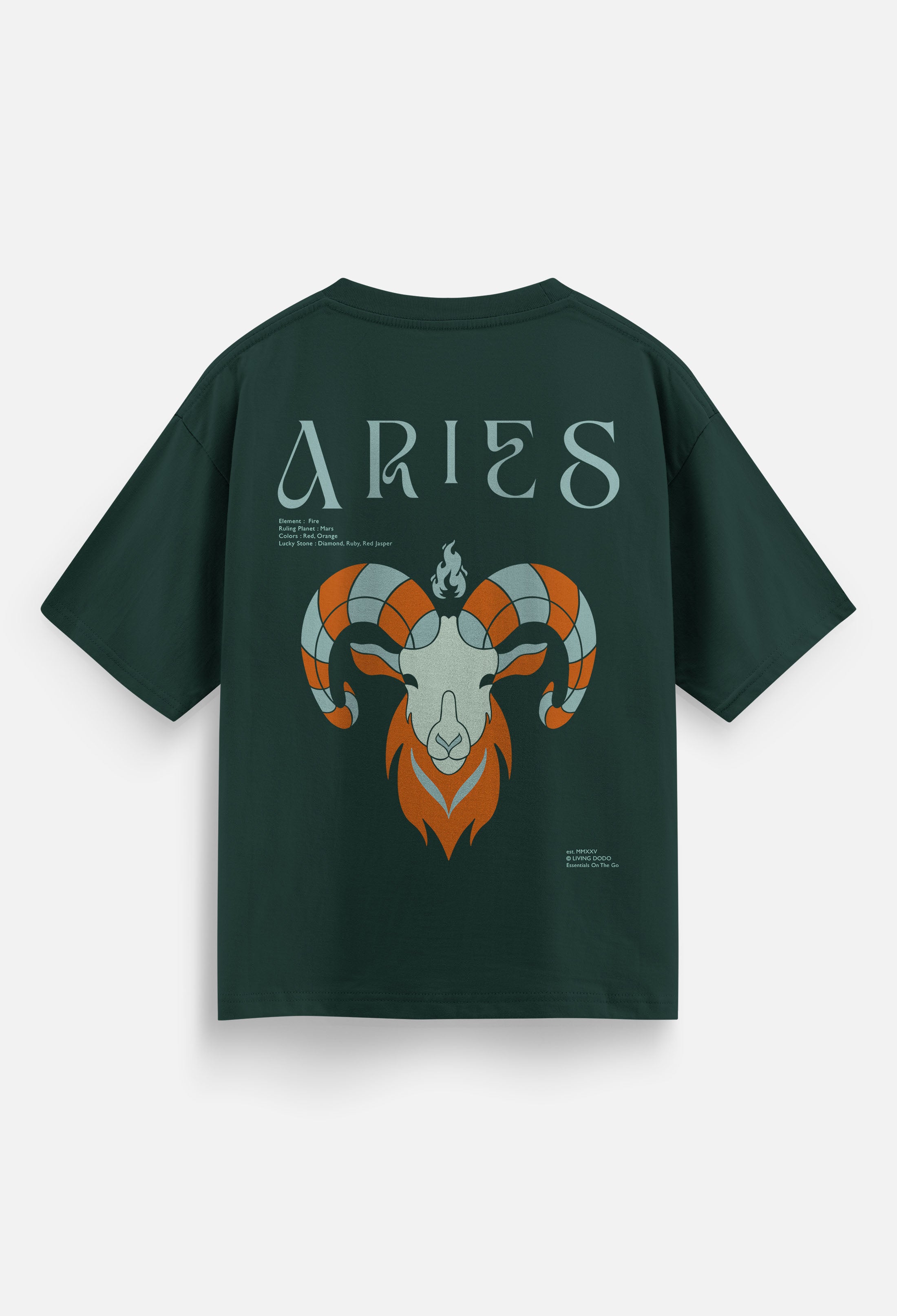 Aries Zodiac Men Oversized T-Shirt