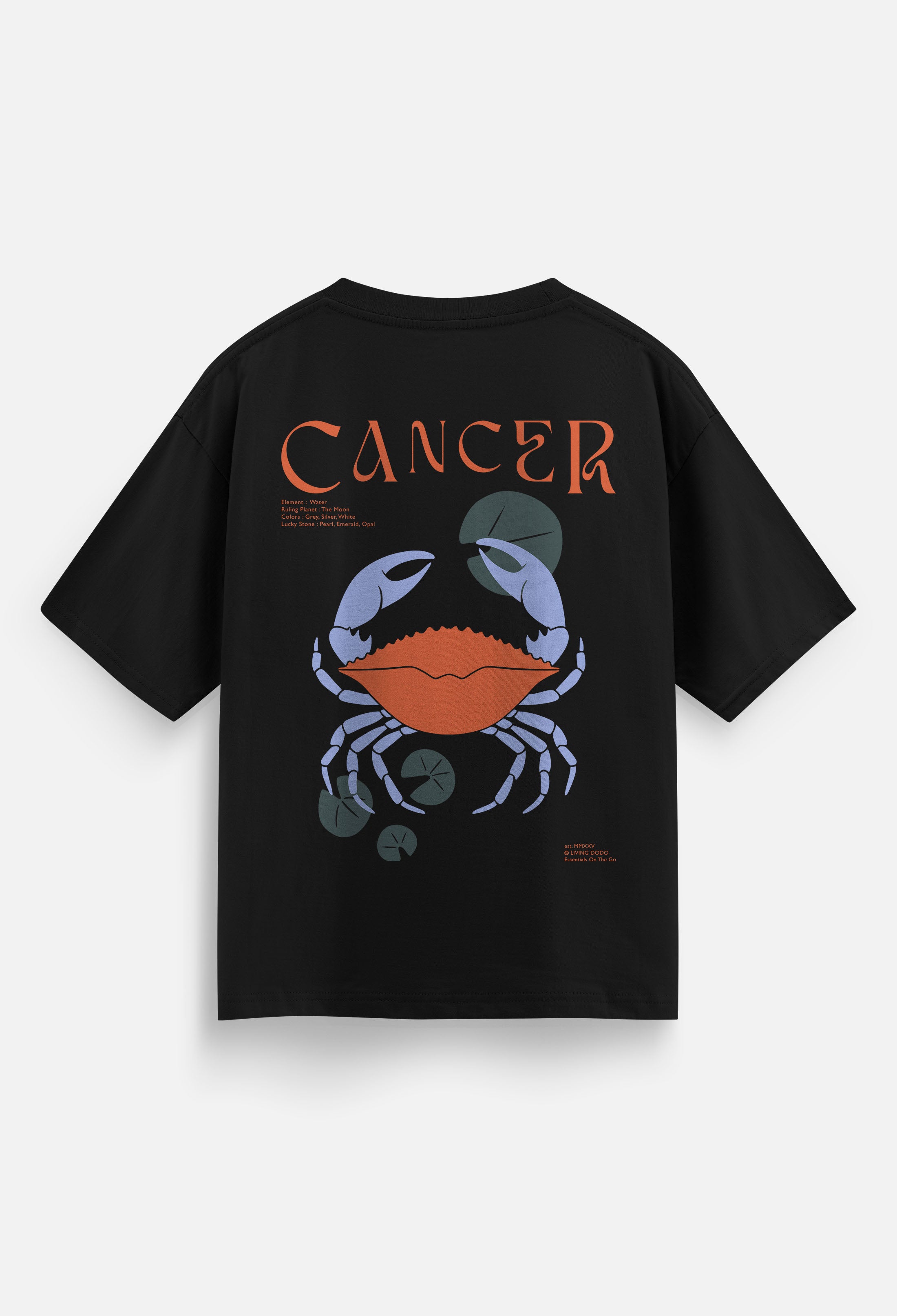 Cancer - Zodiac Men Oversized T-Shirt