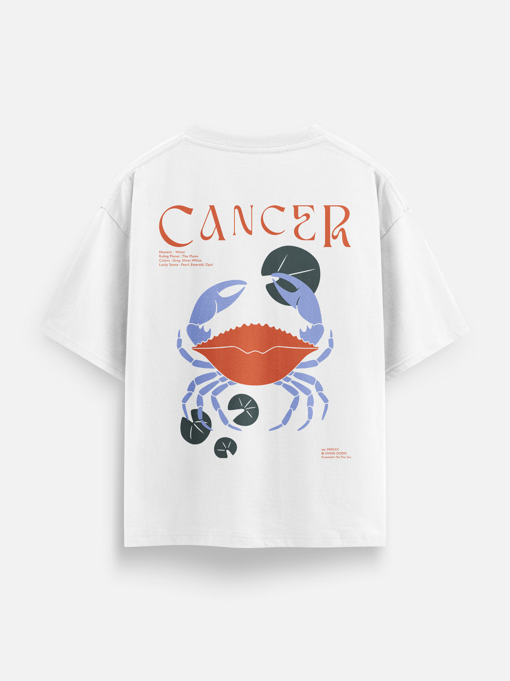 Cancer - Zodiac Men Oversized T-Shirt