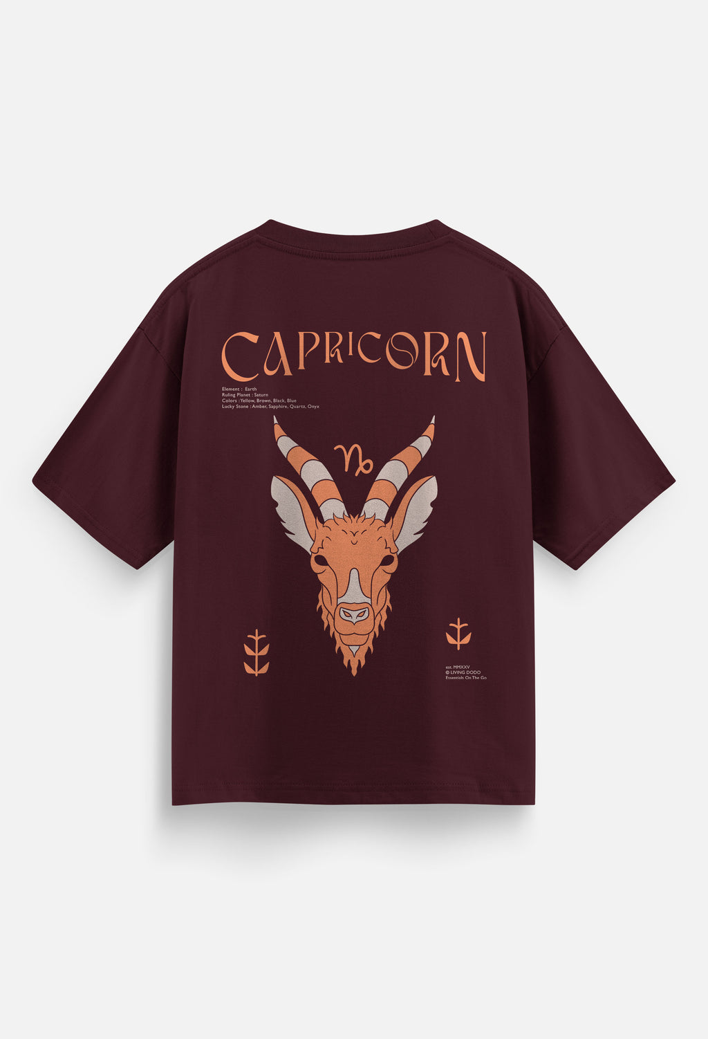 Capricorn Zodiac - Men Oversized T-Shirt