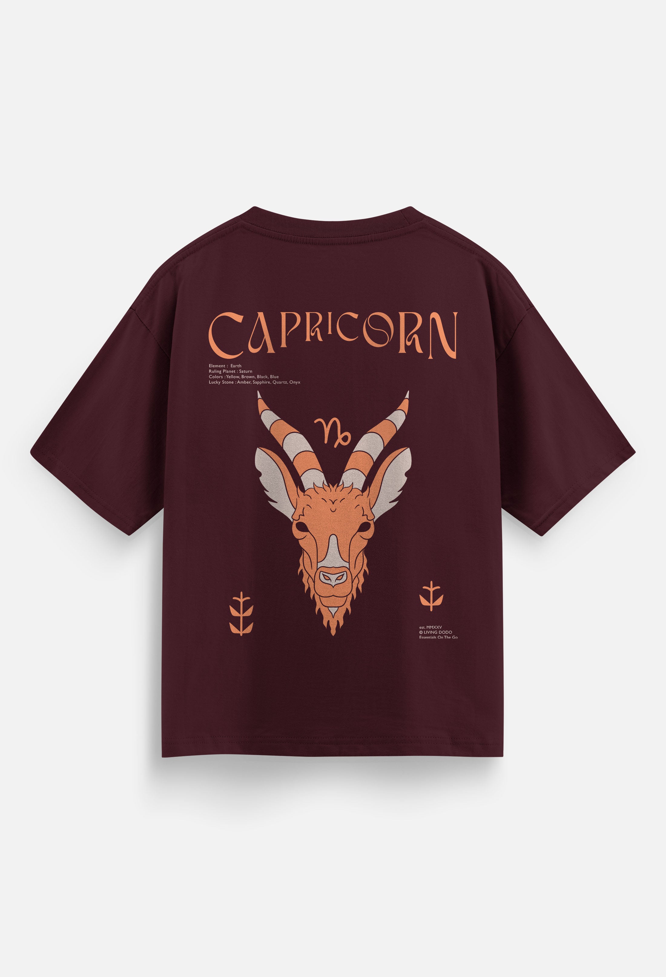 Capricorn Zodiac - Men Oversized T-Shirt