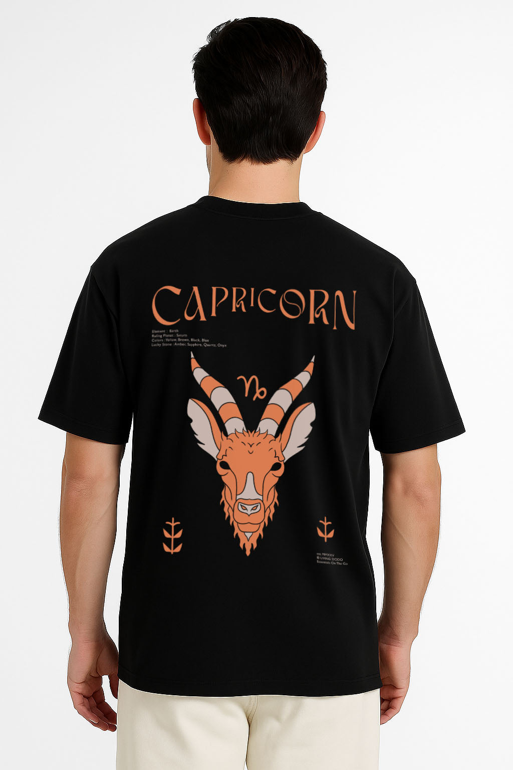Capricorn Zodiac - Men Oversized T-Shirt