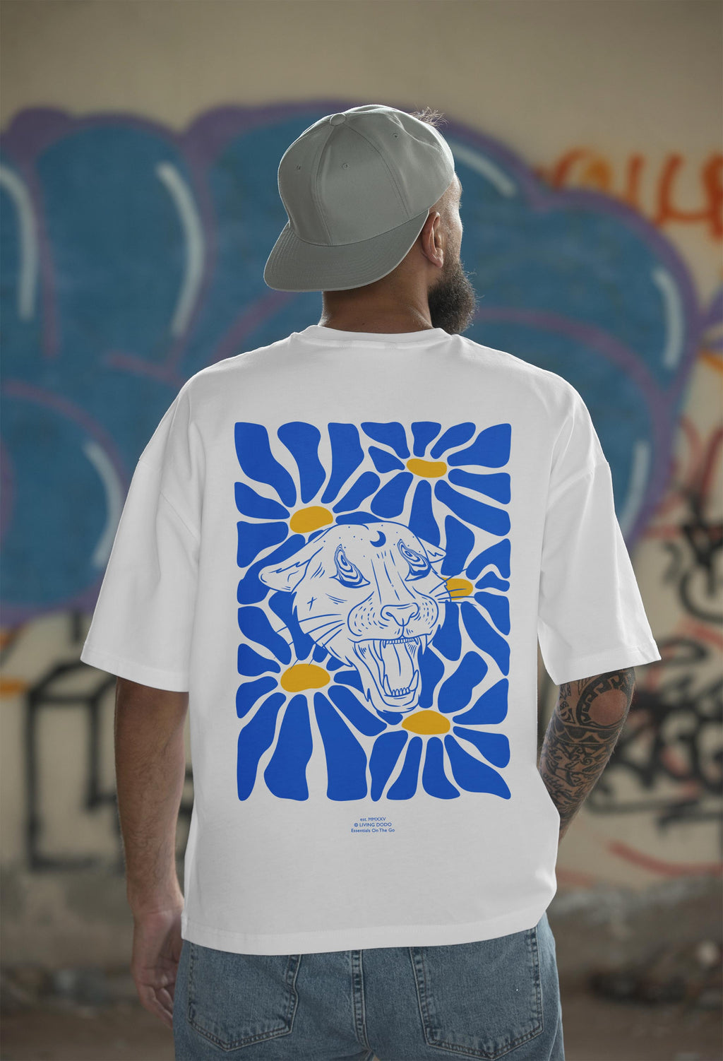 Cosmic Panther - Oversized Men T-Shirt