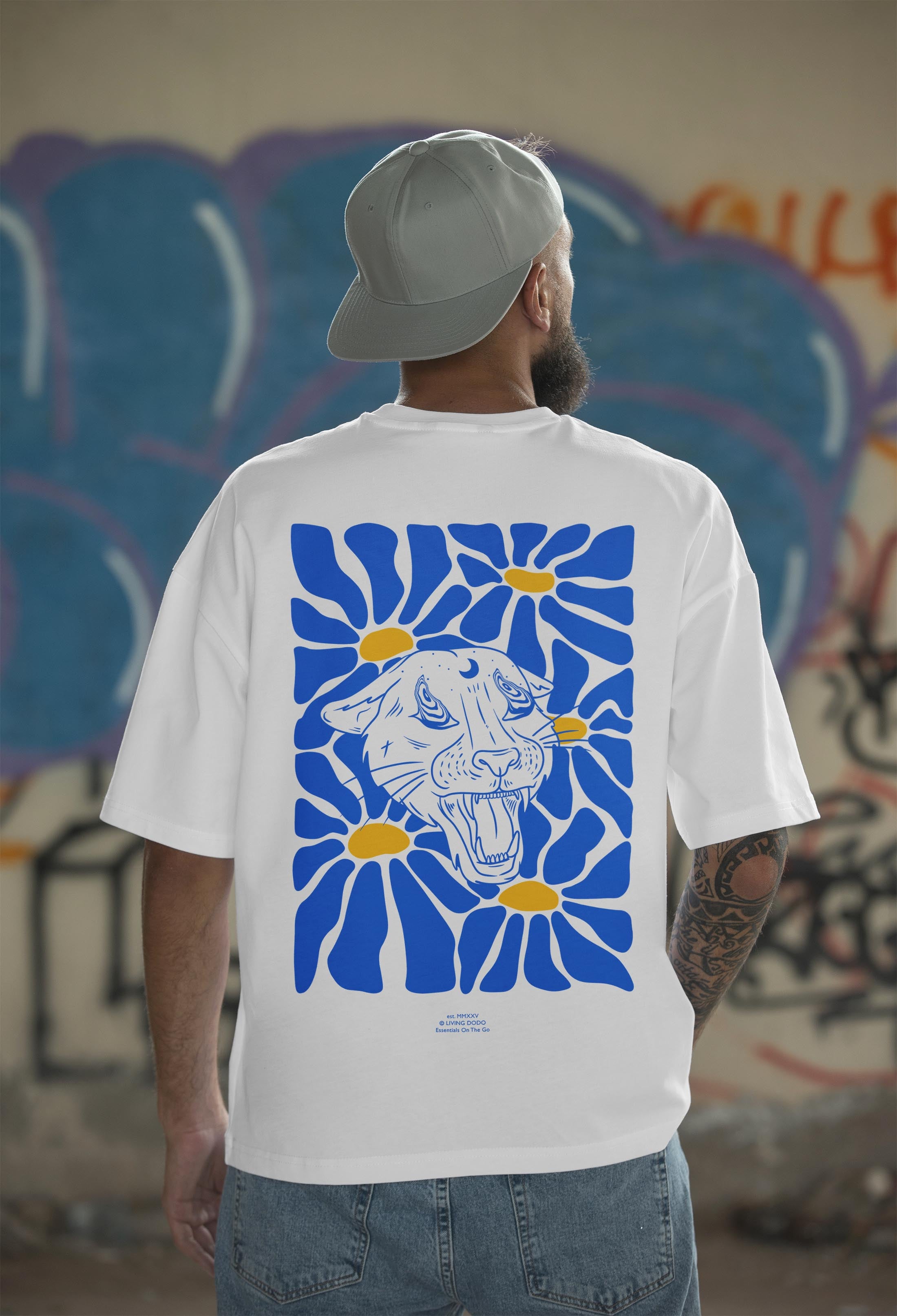 Cosmic Panther - Oversized Men T-Shirt