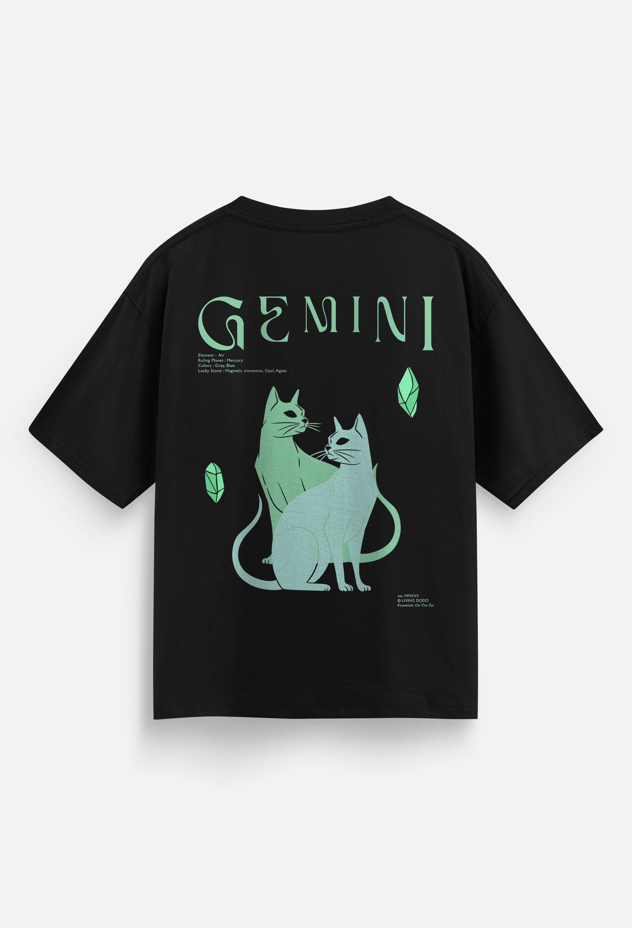 Gemini - Zodiac Men Oversized T-Shirt