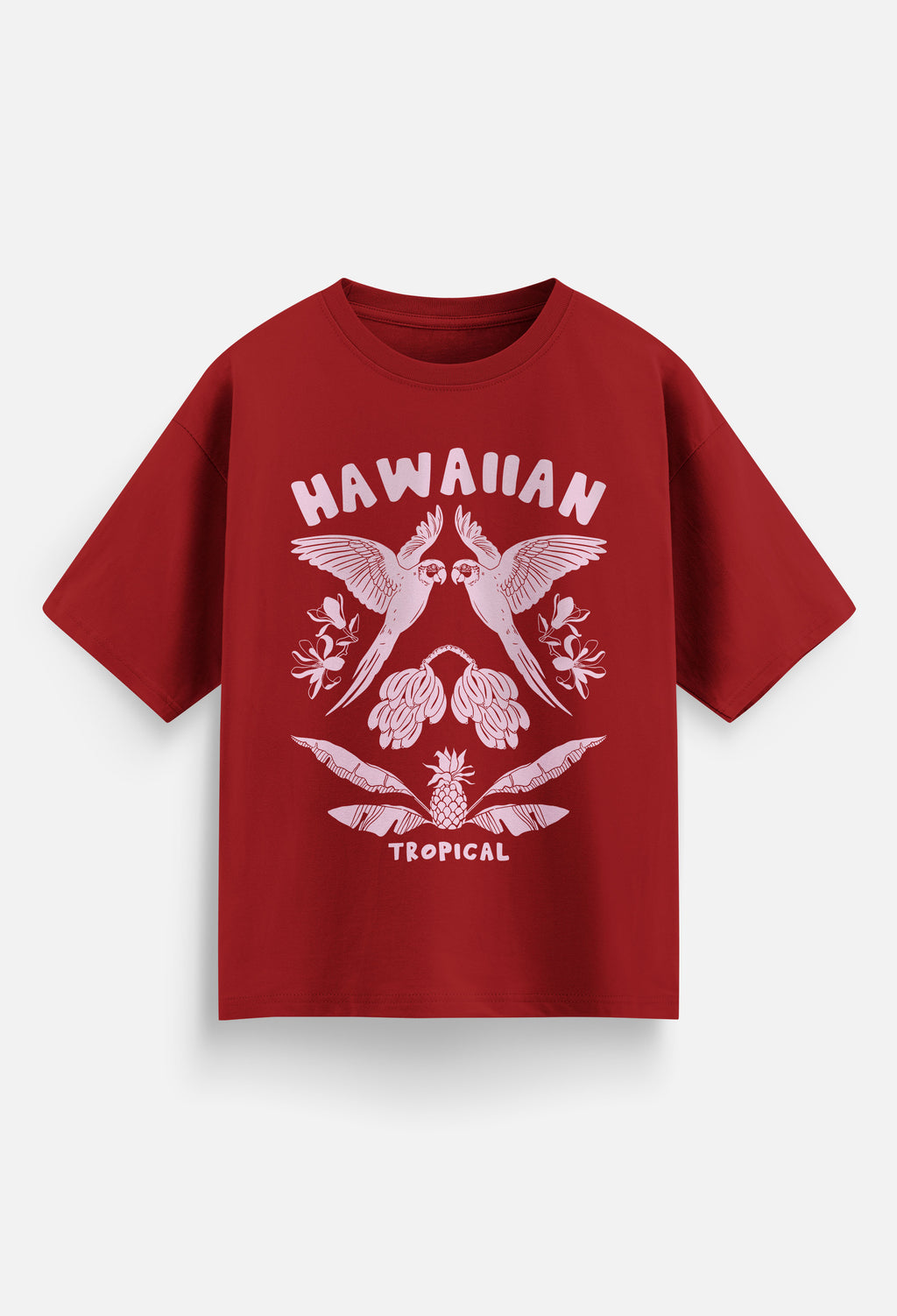 Hawaiian Tropical Women Oversized T-Shirt