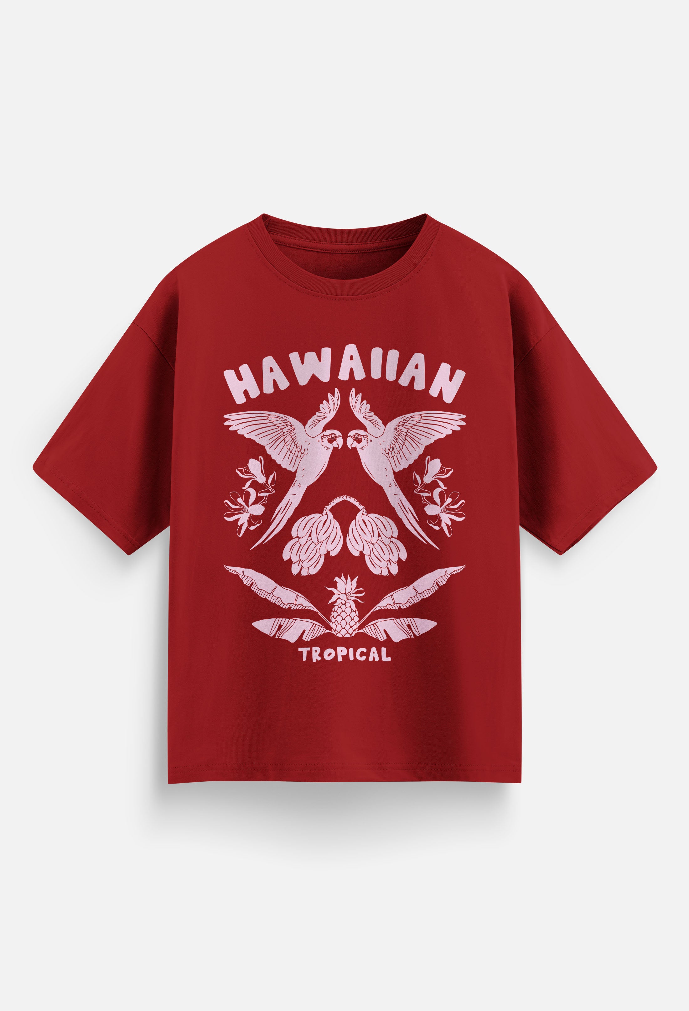 Hawaiian Tropical Women Oversized T-Shirt
