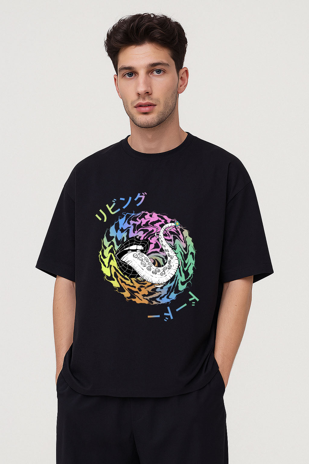 Trippy Hippie - Oversized Men T-Shirt