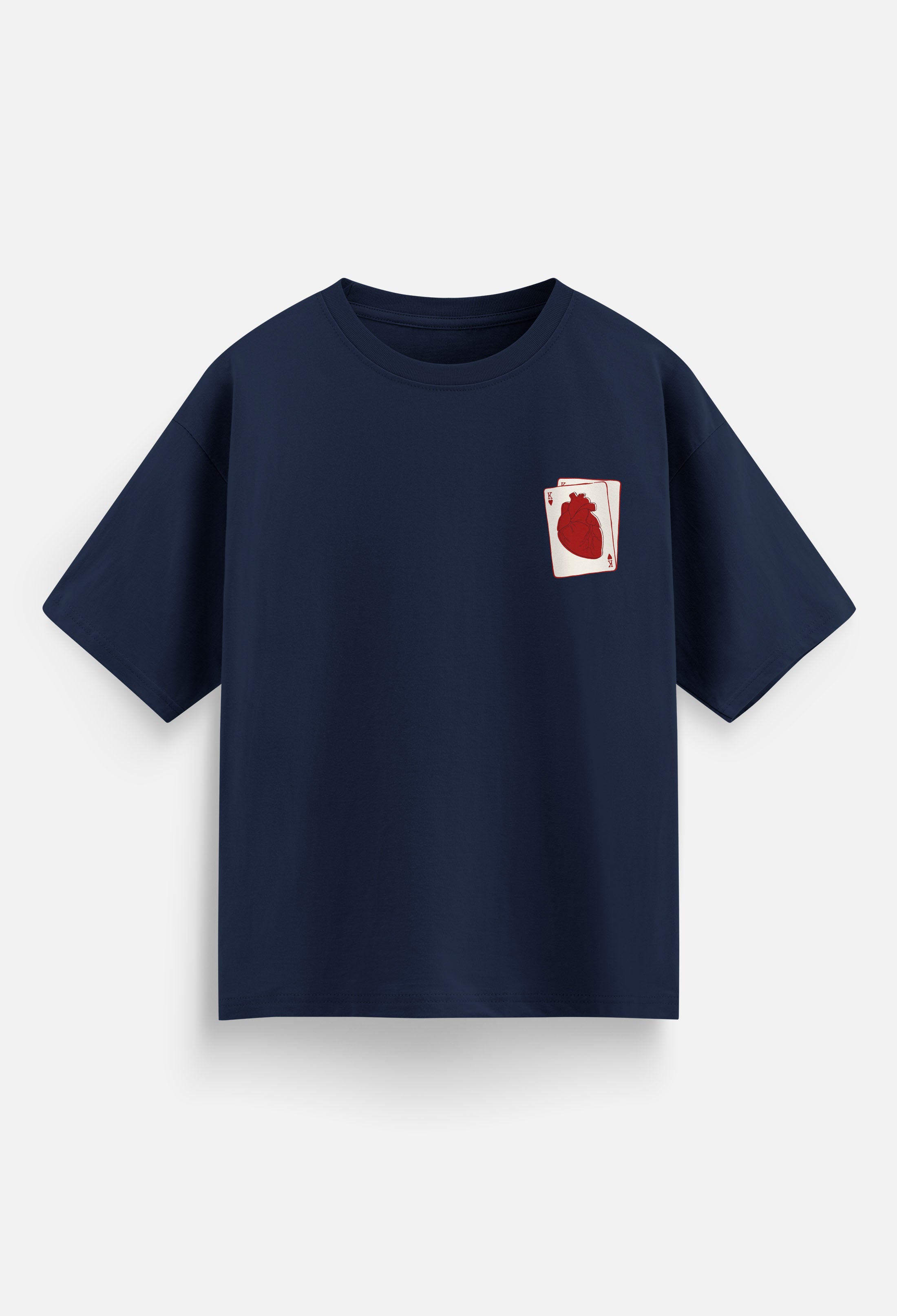 King Of Hearts - Oversized Men T-Shirt