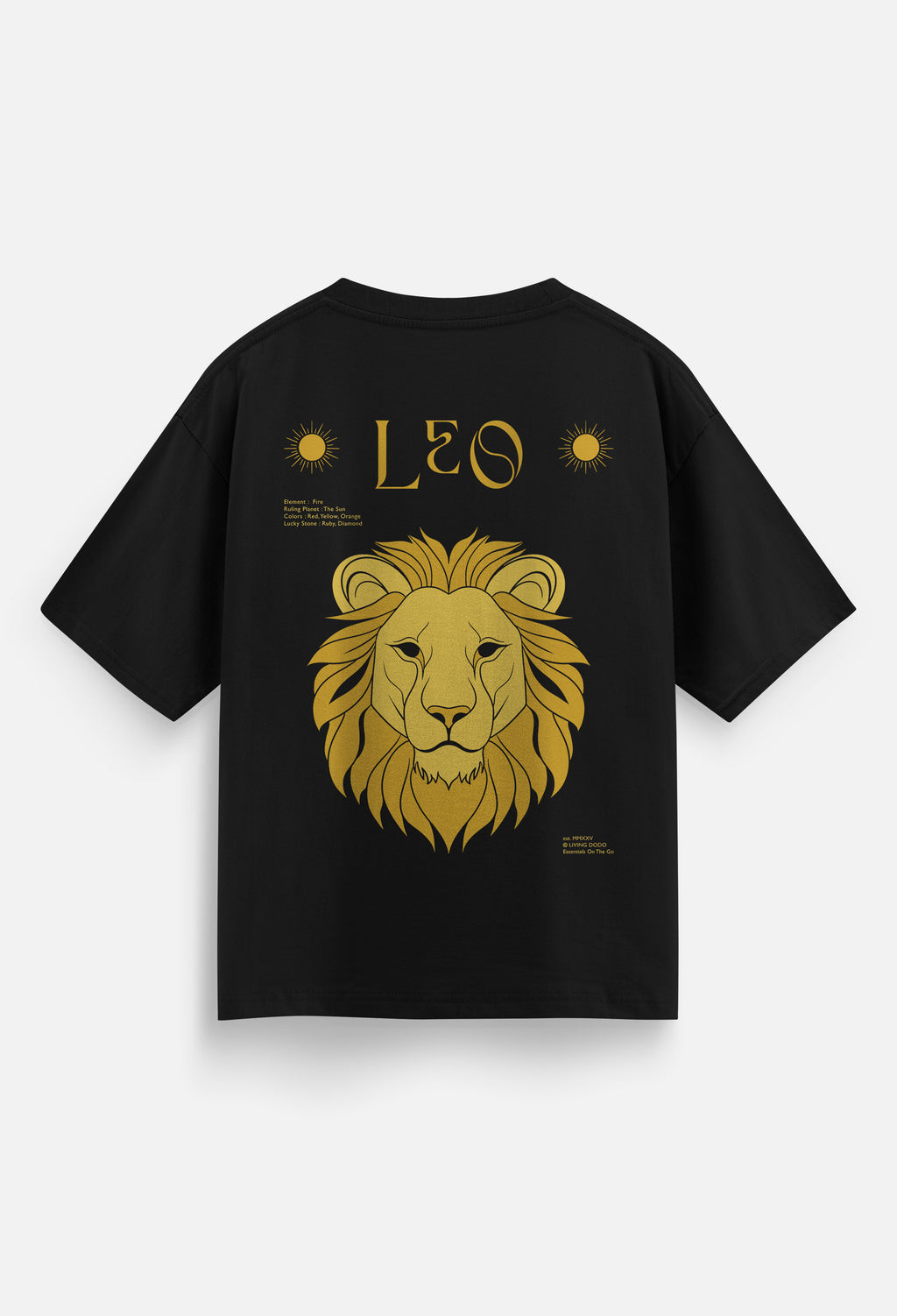 LEO - Zodiac Men Oversized T-Shirt