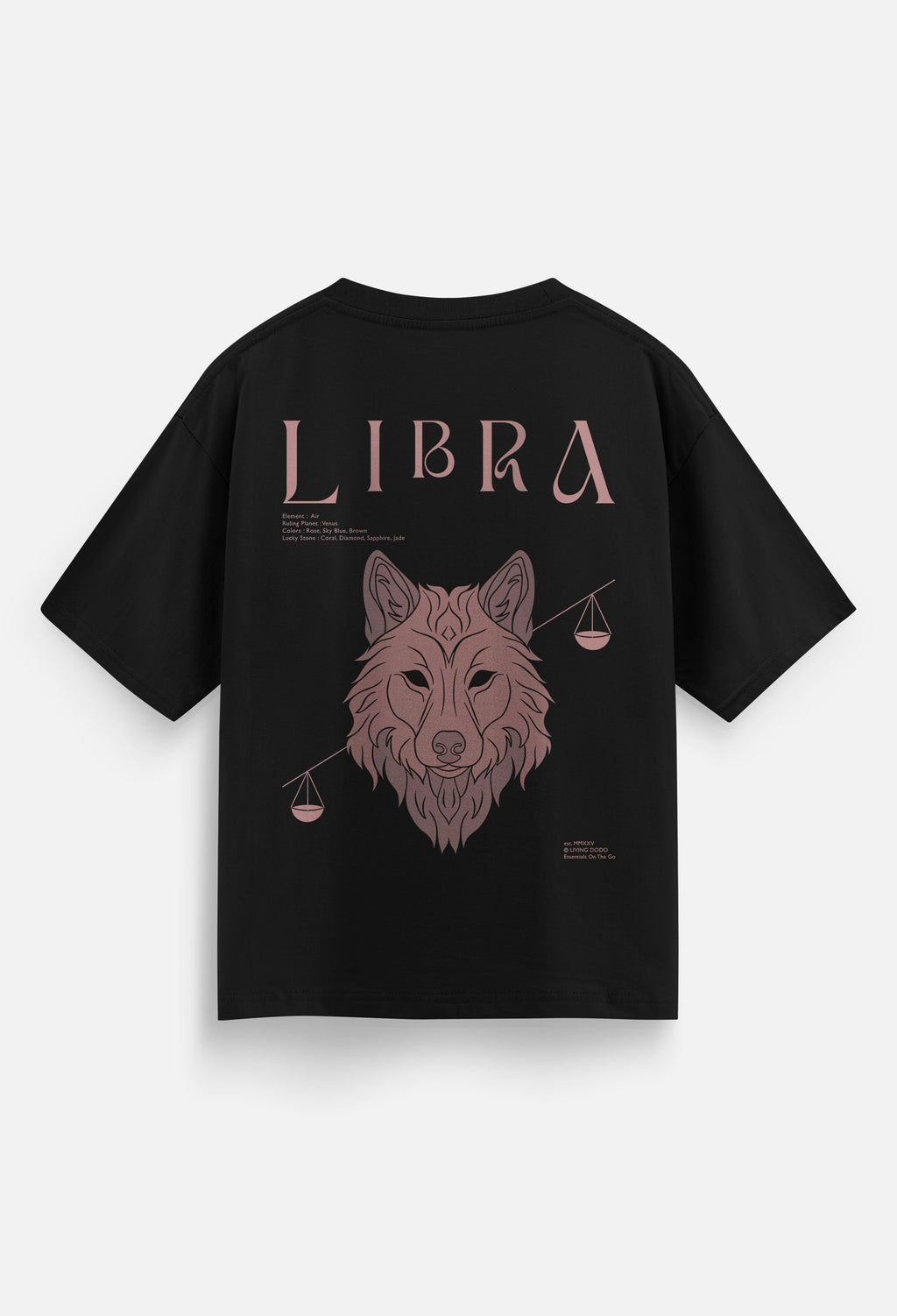 Libra - Zodiac Men Oversized T-Shirt