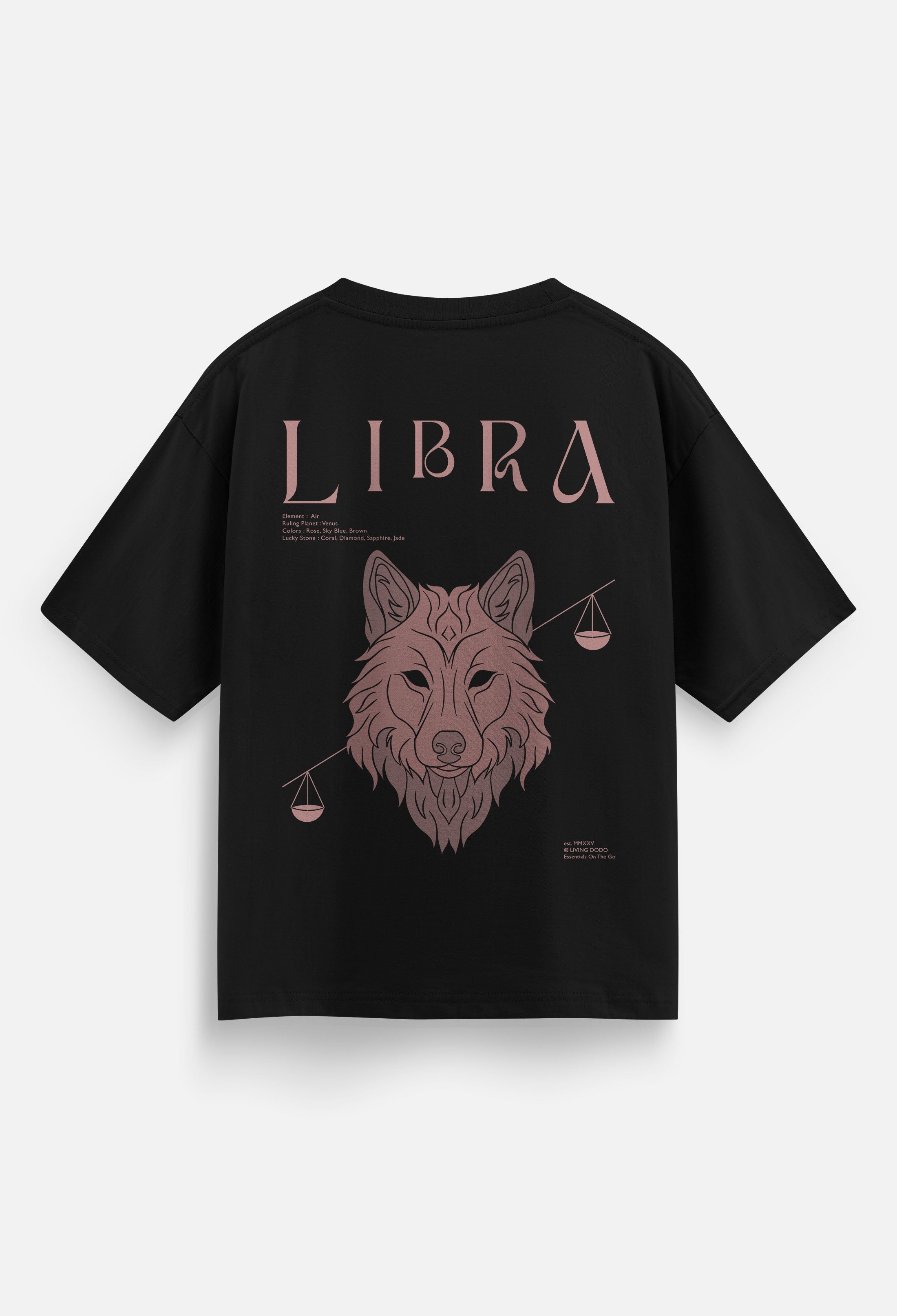 Libra - Zodiac Men Oversized T-Shirt