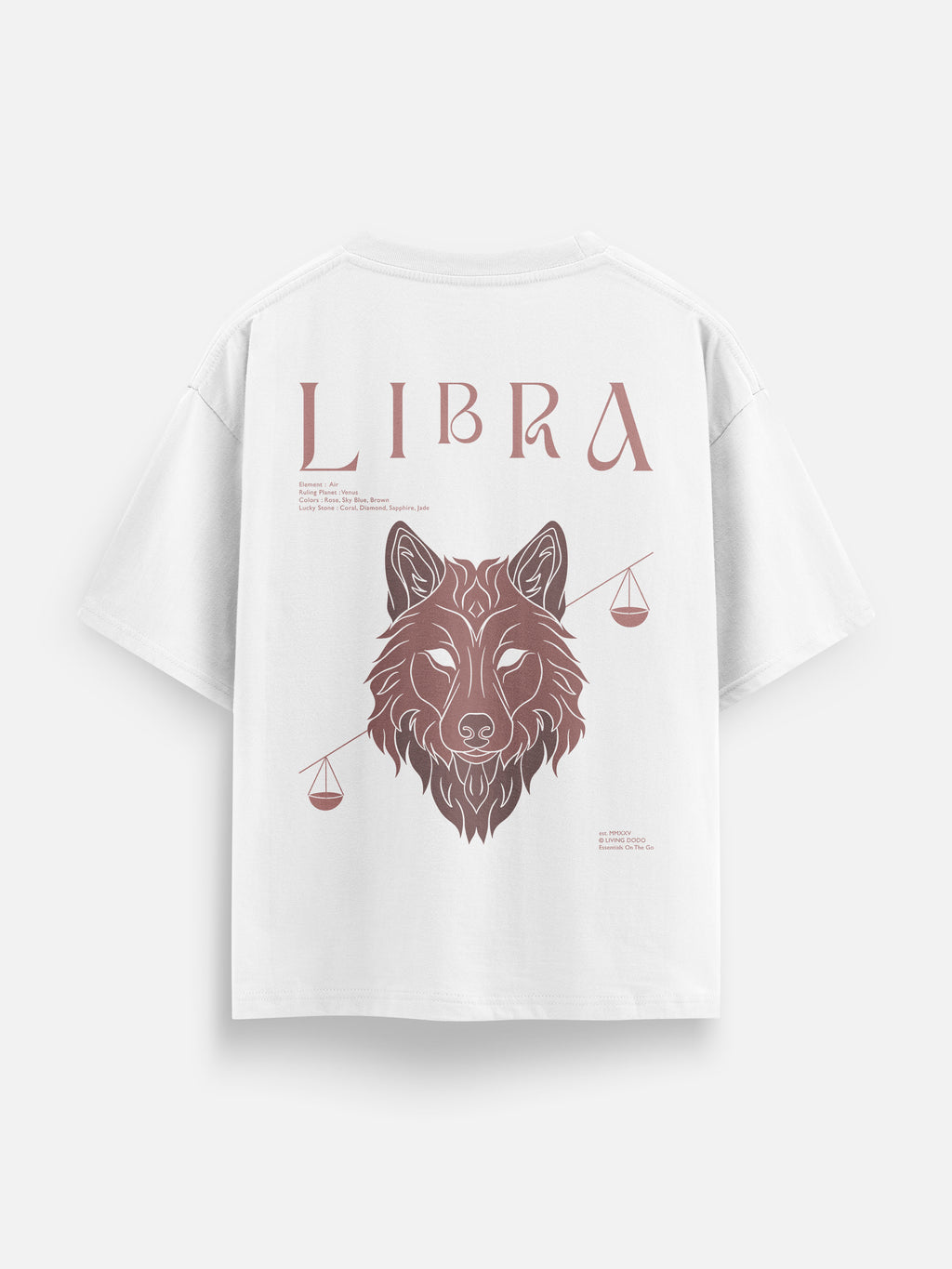 Libra - Zodiac Men Oversized T-Shirt