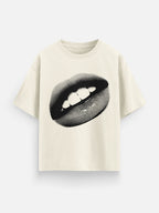 Lip Gloss Women Oversized T-Shirt
