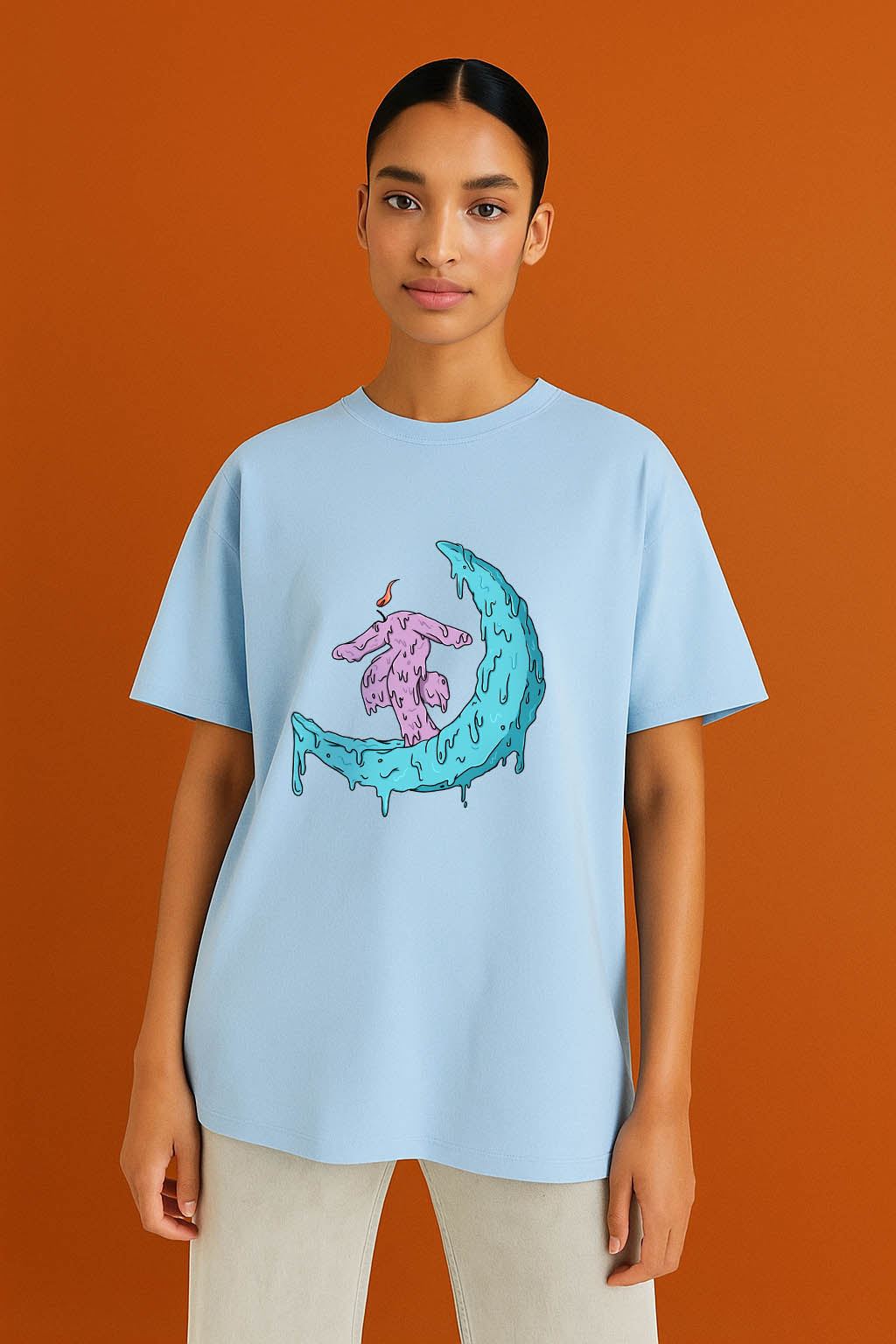 Moonlight Dancing Women Oversized T-Shirt