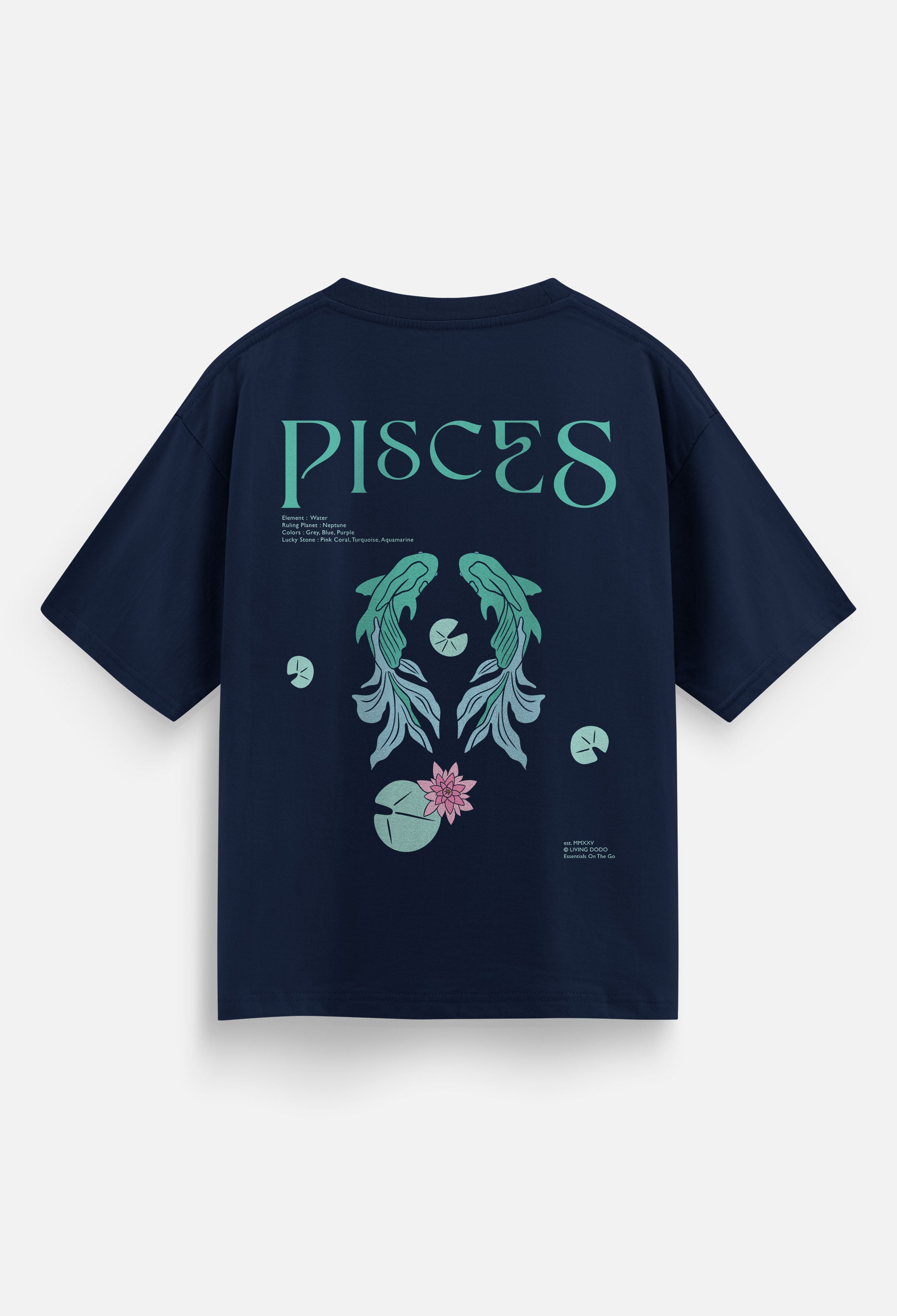 Pisces - Zodiac Men Oversized T-Shirt