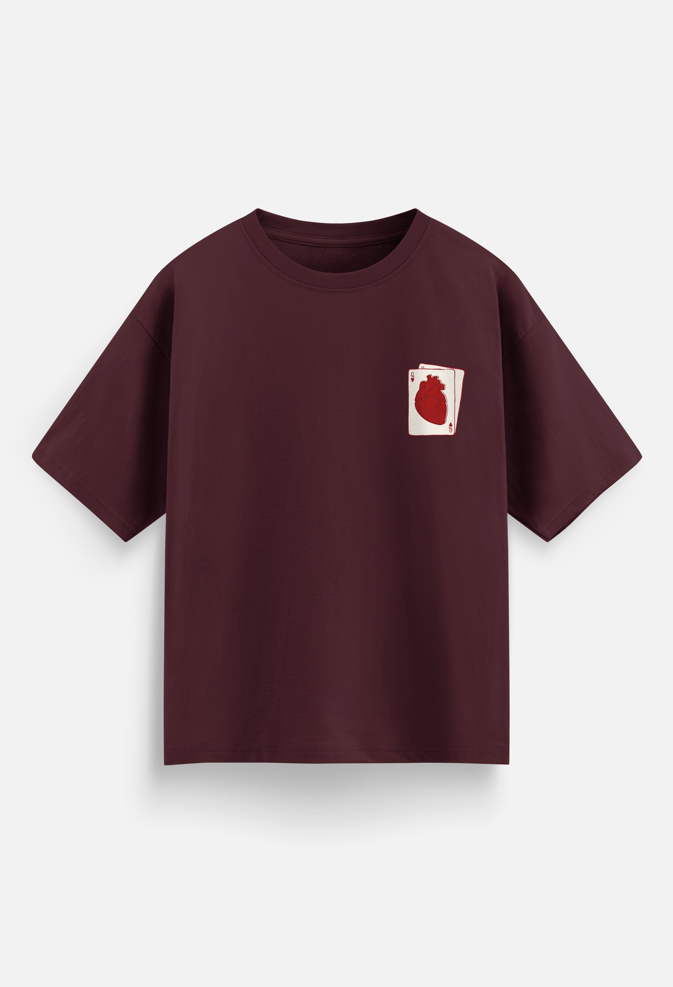 Queen Of Hearts Women Oversized T-Shirt