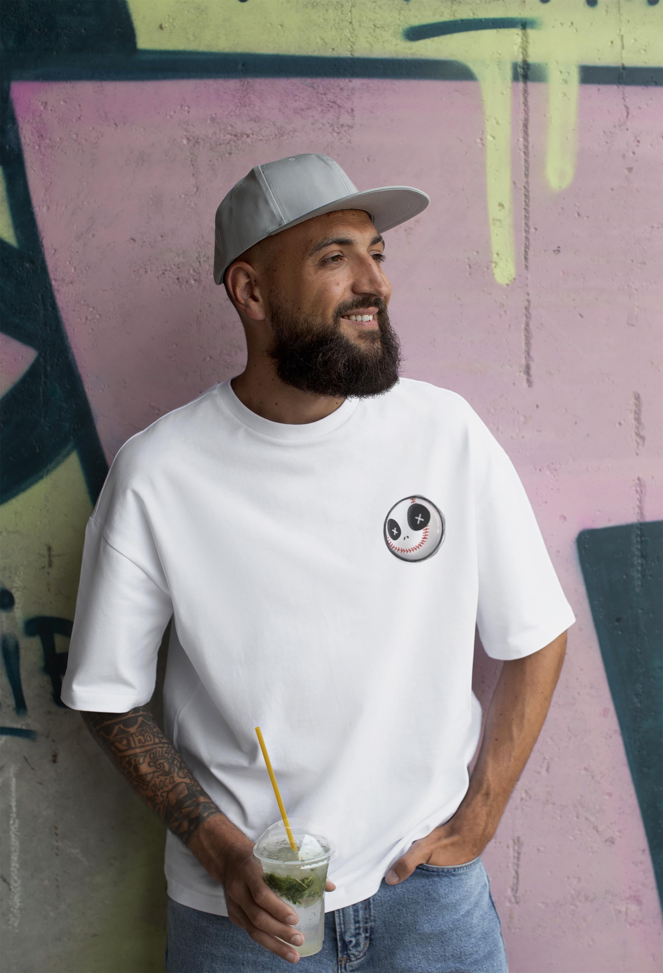 Soccer Smile - Oversized Men T-Shirt