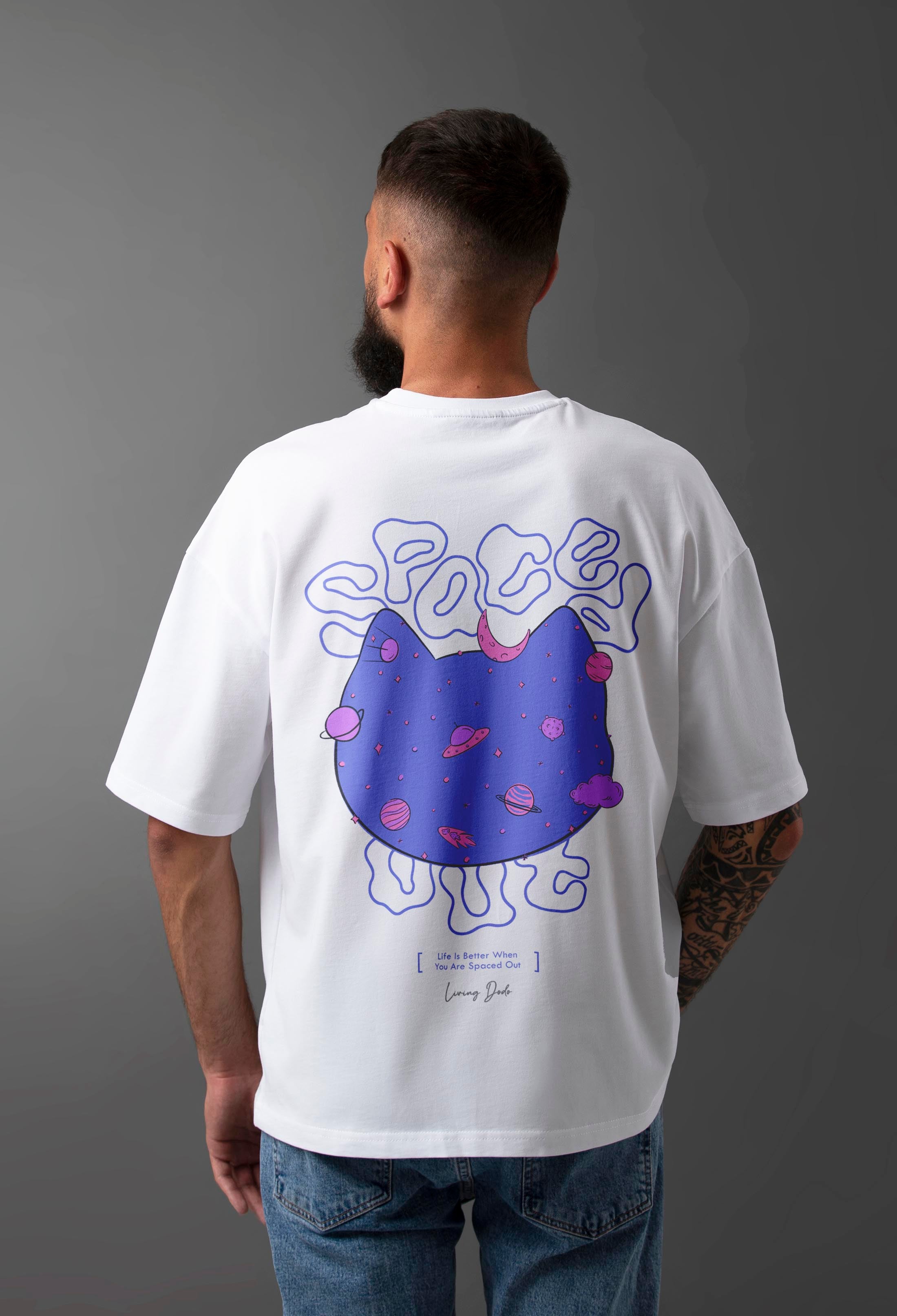 Spaced Out - Oversized Men T-Shirt