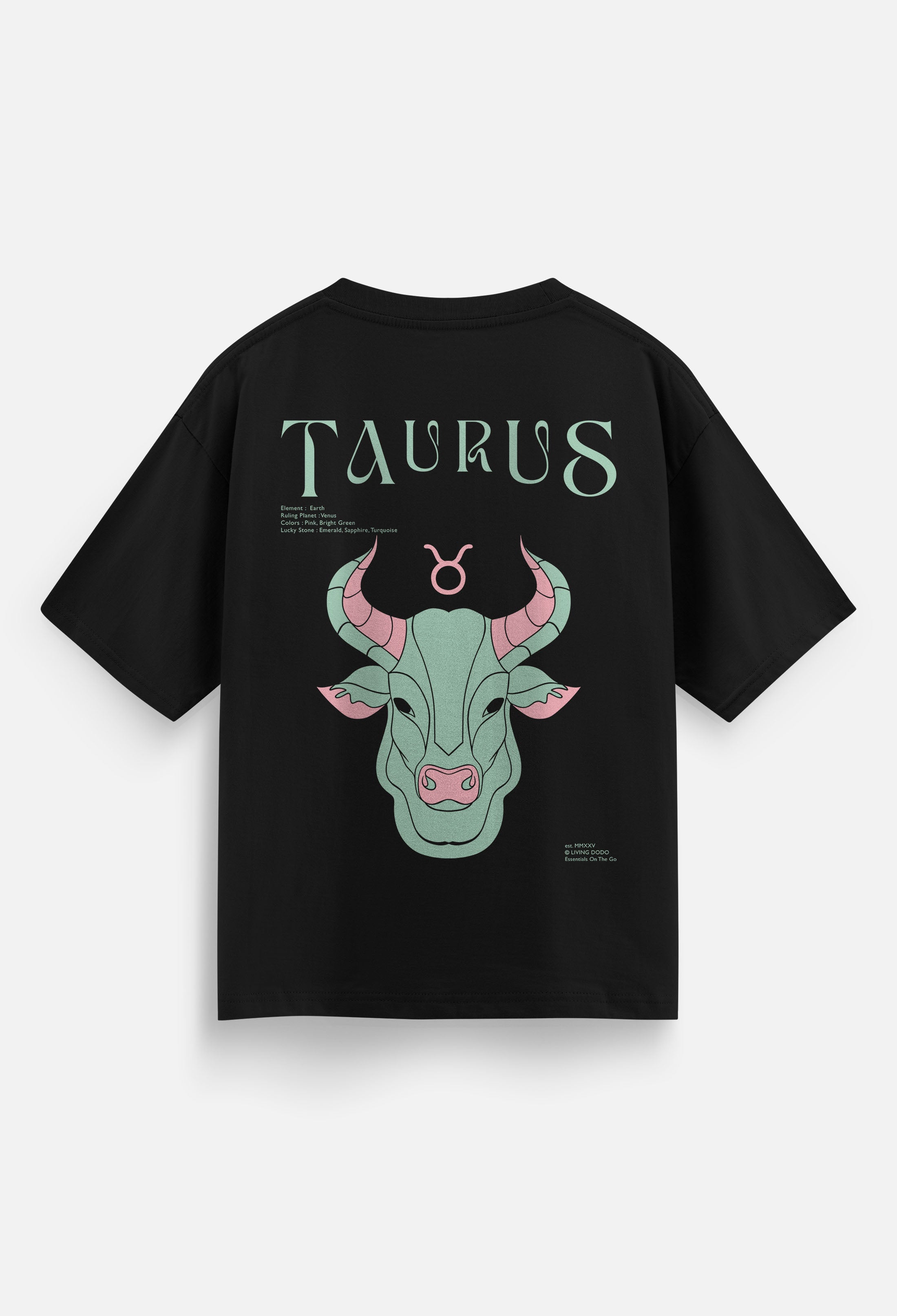 Taurus Zodiac Men Oversized T-Shirt