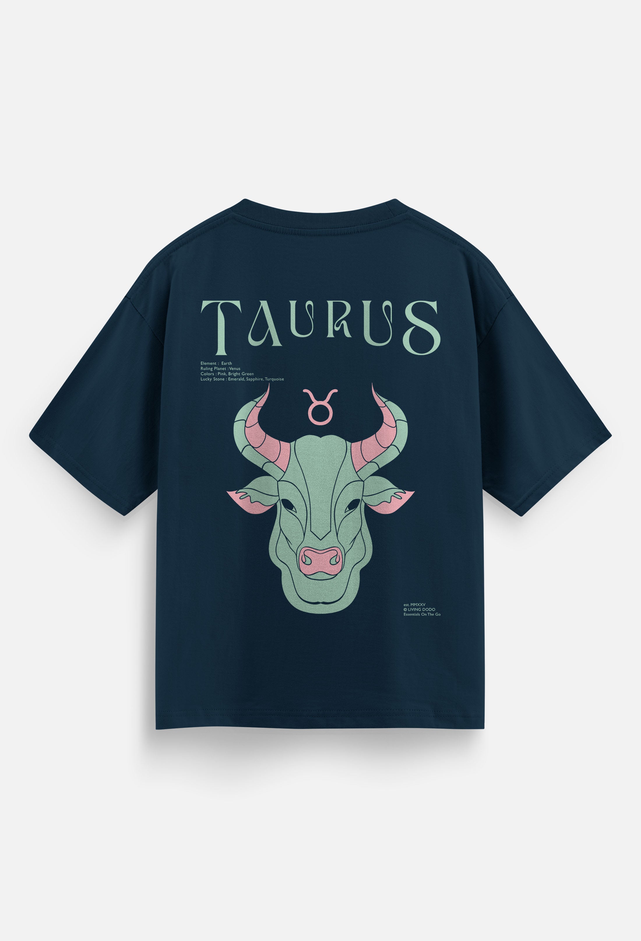 Taurus Zodiac Men Oversized T-Shirt