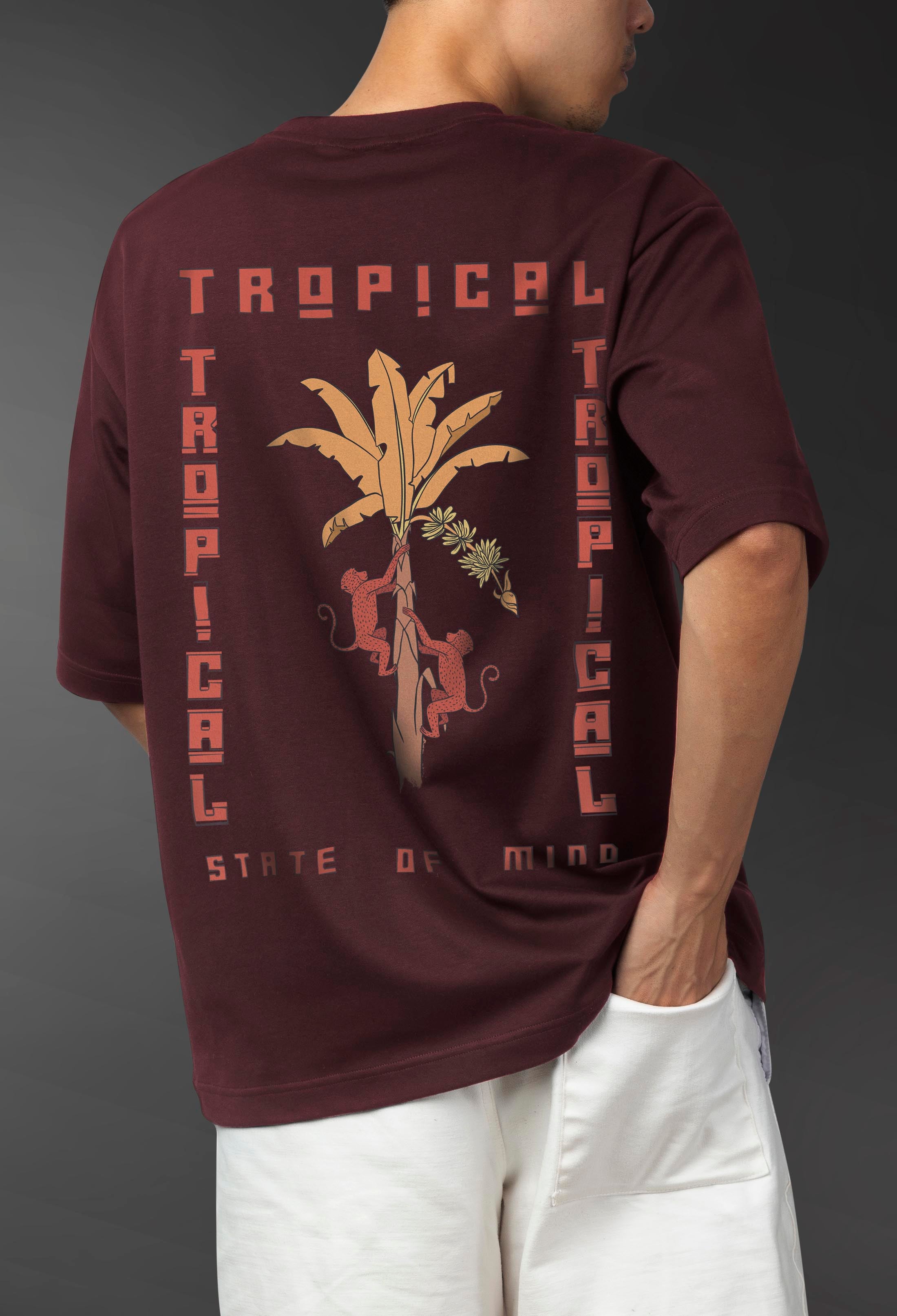 Tropical State Of Mind - Oversized Men T-Shirt