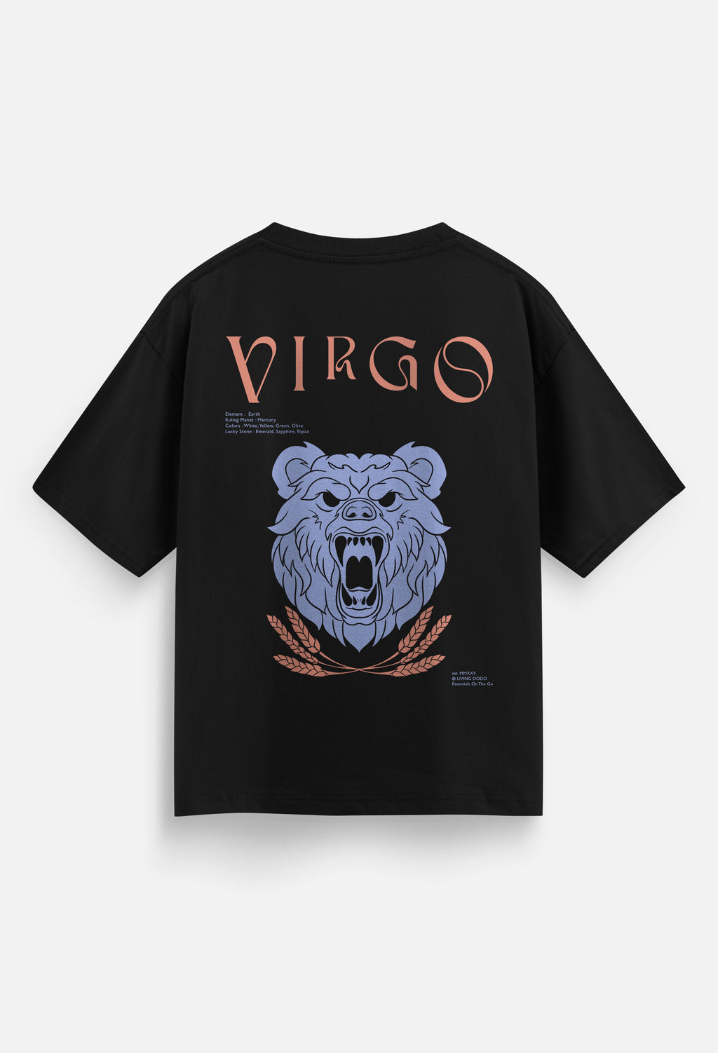 Virgo - Zodiac Men Oversized T-Shirt