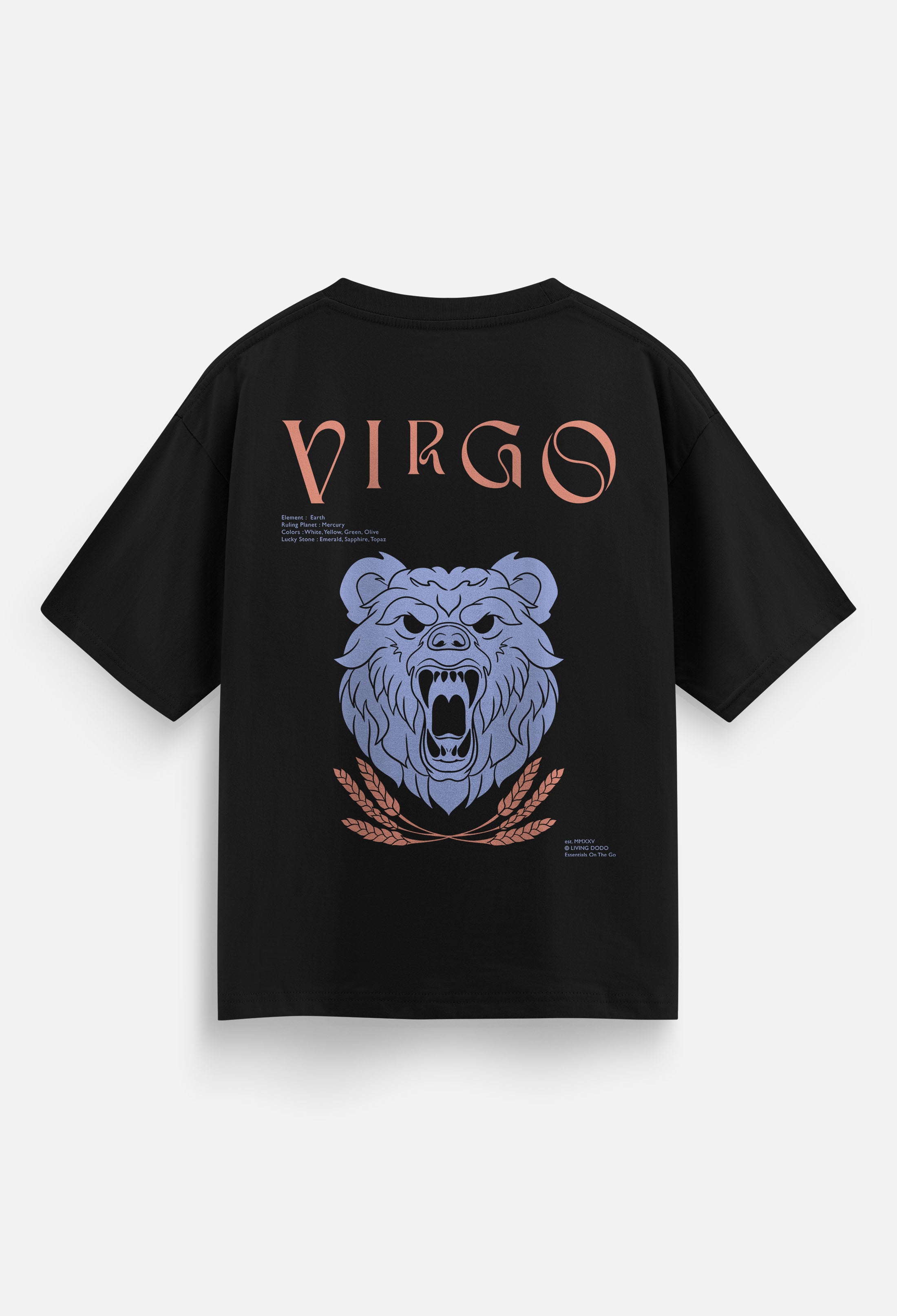 Virgo - Zodiac Men Oversized T-Shirt