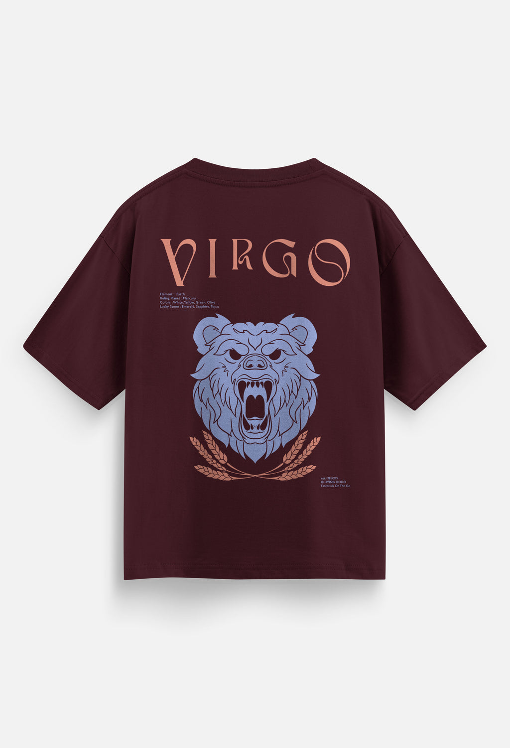 Virgo - Zodiac Men Oversized T-Shirt
